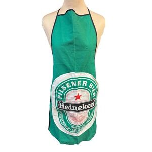 Vintage Heineken Beer Apron Pilsner Logo Beer Promo Pockets *read